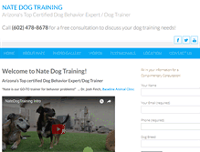 Tablet Screenshot of natedogtraining.com